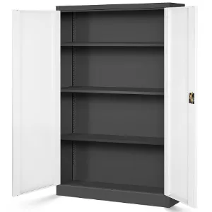 Obrazek Szafa Kevin metalowa antracyt/biały