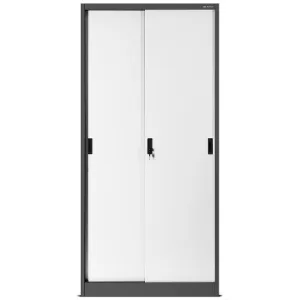 Obrazek Szafa Kuba metalowa antracyt/biały