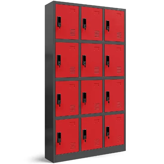 Obrazek Szafa Marcin metalowa antracyt/czerwony