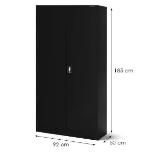 Obrazek Szafa Metalowa Biurowa Bruno czarny