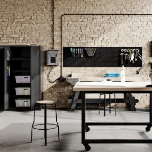 Obrazek Szafa Metalowa Biurowa Bruno czarny