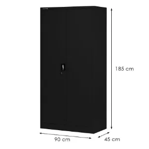 Obrazek Szafa Metalowa Biurowa Dawid czarny