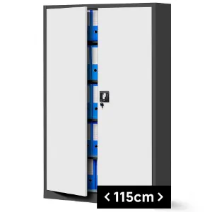 Obrazek Szafa Jan 2 metalowa antracyt/biały