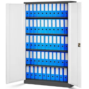 Obrazek Szafa Jan 2 metalowa antracyt/biały