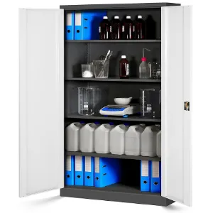 Obrazek Szafa Jan 2 metalowa antracyt/biały