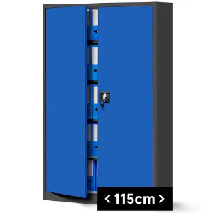 Obrazek Szafa Jan 2 metalowa antracyt/niebieski