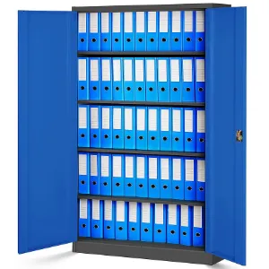 Obrazek Szafa Jan 2 metalowa antracyt/niebieski