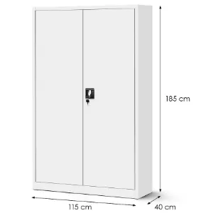 Obrazek Szafa Jan 2 metalowa biały