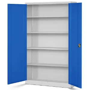 Obrazek Szafa Jan 2 metalowa szary/niebieski