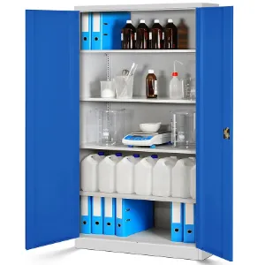 Obrazek Szafa Jan 2 metalowa szary/niebieski