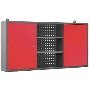 Obrazek Szafka biurowa Ben metalowa antracyt/czerwony