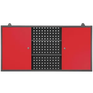 Obrazek Szafka biurowa Ben metalowa antracyt/czerwony