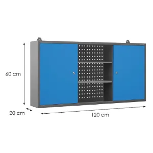 Obrazek Szafka biurowa Ben metalowa antracyt/niebieski