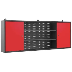 Obrazek Szafka wisząca Leo antrcyt/czerwony