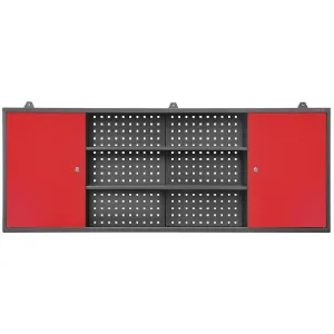 Obrazek Szafka wisząca Leo antrcyt/czerwony