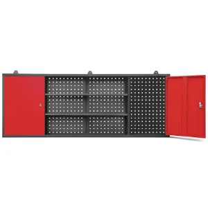 Obrazek Szafka wisząca Leo antrcyt/czerwony