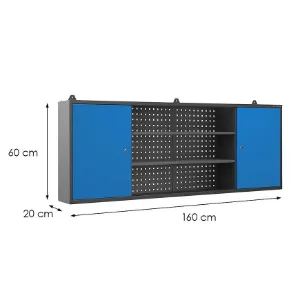 Obrazek Szafka wisząca Leo antrcyt/niebieski