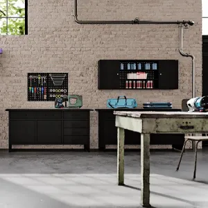 Obrazek Szafka wisząca Leo czarny