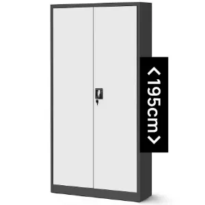 Obrazek Szafa Jan H metalowa antracyt/biały