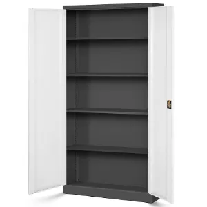 Obrazek Szafa Jan H metalowa antracyt/biały