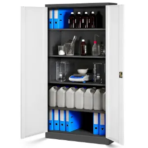 Obrazek Szafa Jan H metalowa antracyt/biały