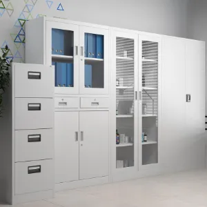 Obrazek Szafa Jan H metalowa antracyt/biały