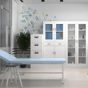 Obrazek Szafa Jan H metalowa antracyt/biały