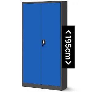 Obrazek Szafa Jan H metalowa antracyt/niebieski