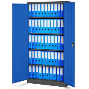 Obrazek Szafa Jan H metalowa antracyt/niebieski