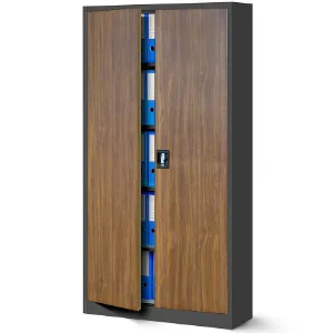 Obrazek Szafa Jan H metalowa antracyt/orzech