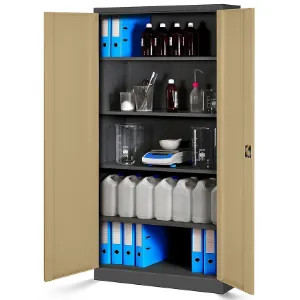 Obrazek Szafa Jan H metalowa antracyt/orzech