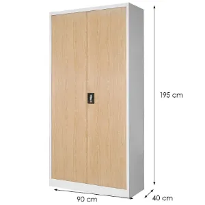 Obrazek Szafa Jan H metalowa biały/sonoma