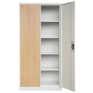 Obrazek Szafa Jan H metalowa biały/sonoma