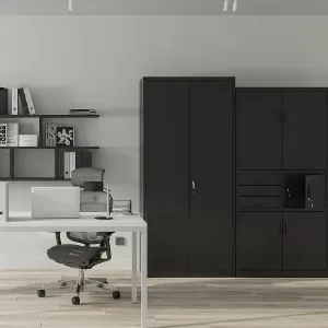 Obrazek Szafa Jan H metalowa czarny