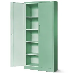 Obrazek Szafa Jan H metalowa pastelowy zielony