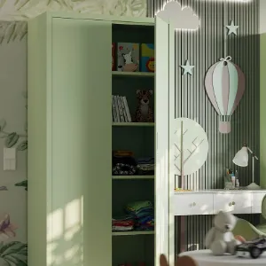 Obrazek Szafa Jan H metalowa pastelowy zielony