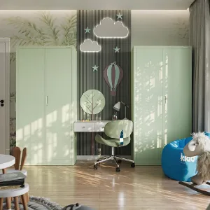 Obrazek Szafa Jan H metalowa pastelowy zielony