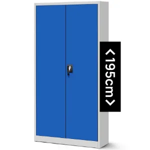 Obrazek Szafa Jan H metalowa szary/niebieski