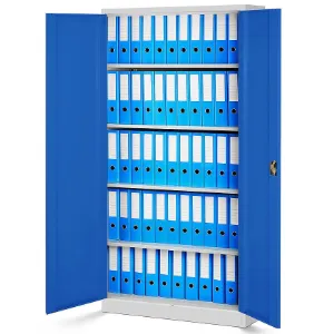 Obrazek Szafa Jan H metalowa szary/niebieski