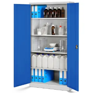 Obrazek Szafa Jan H metalowa szary/niebieski