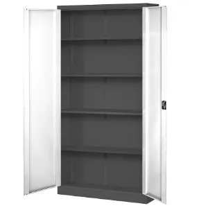 Obrazek Szafa Jan metalowa antracyt/biały