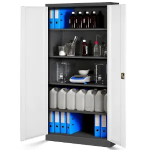 Obrazek Szafa Jan metalowa antracyt/biały