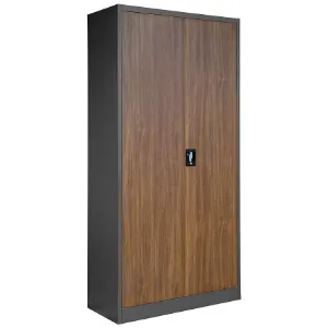 Obrazek Szafa Jan metalowa antracyt/orzech