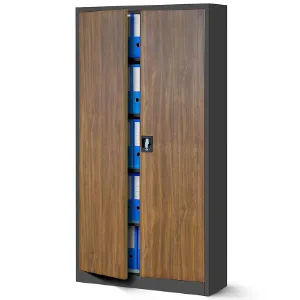 Obrazek Szafa Jan metalowa antracyt/orzech