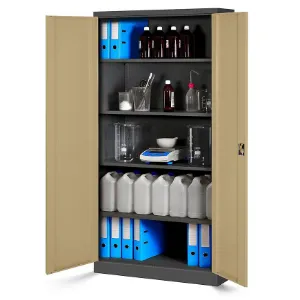 Obrazek Szafa Jan metalowa antracyt/orzech