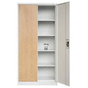 Obrazek Szafa Jan metalowa biały/sonoma