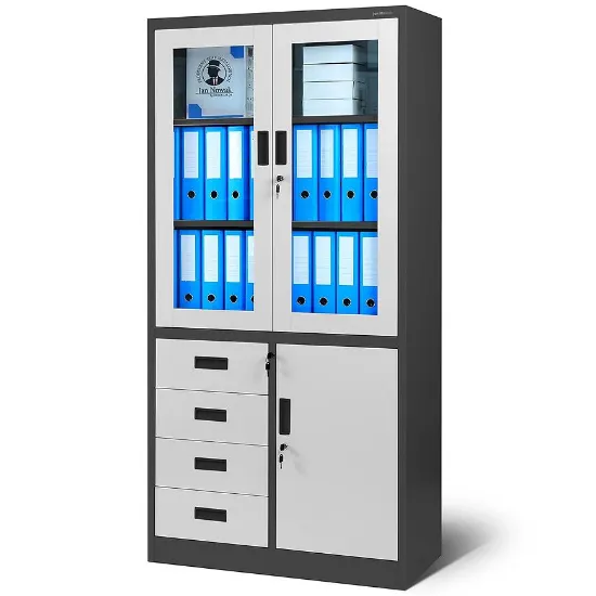 Obrazek Szafa Wiola metalowa antracyt/biały