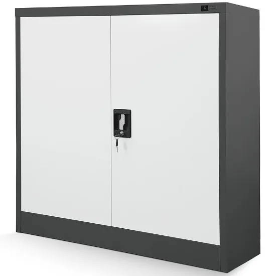 Obrazek Szafka biurowa Beata metalowa antracyt/biały