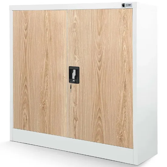 Obrazek Szafka biurowa Beata metalowa biały/sonoma