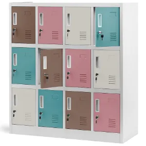 Obrazek Szafa Ola metalowa pastelowy/multikolor